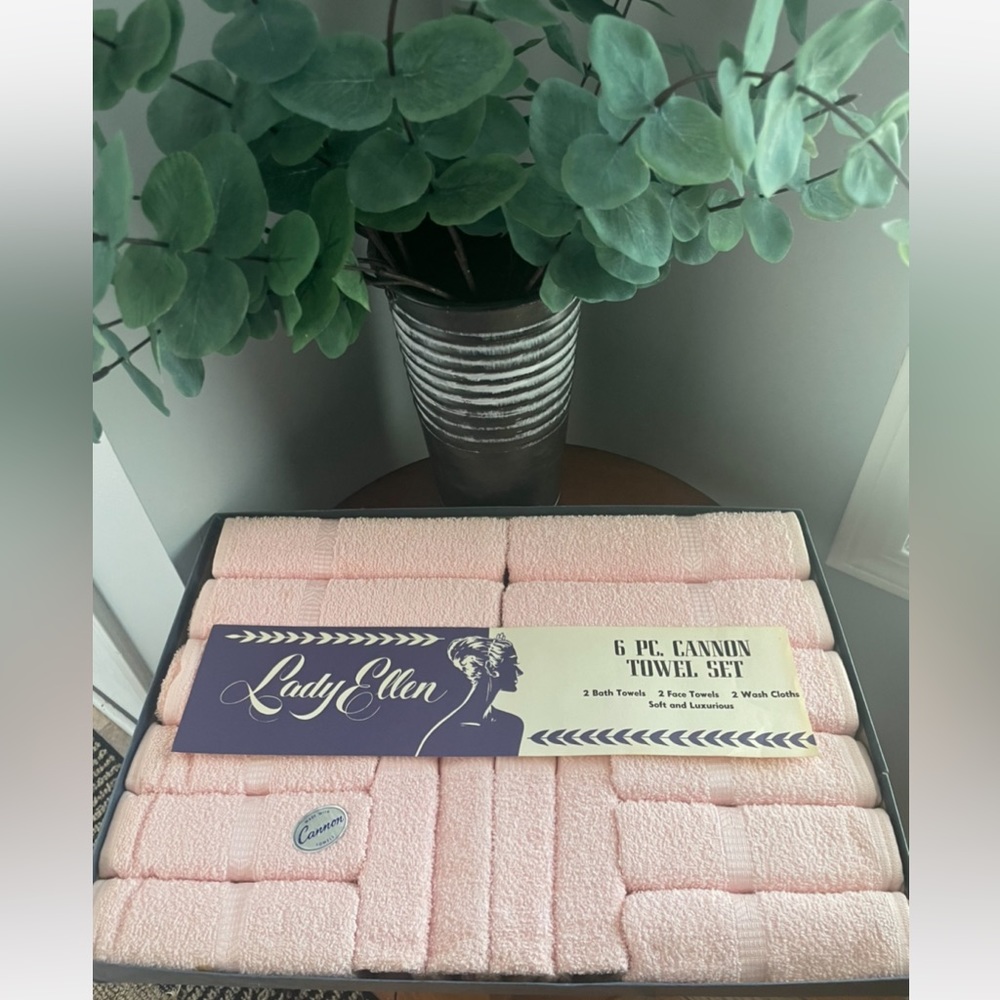 Vintage 6 piece Cannon Towel Set NEW